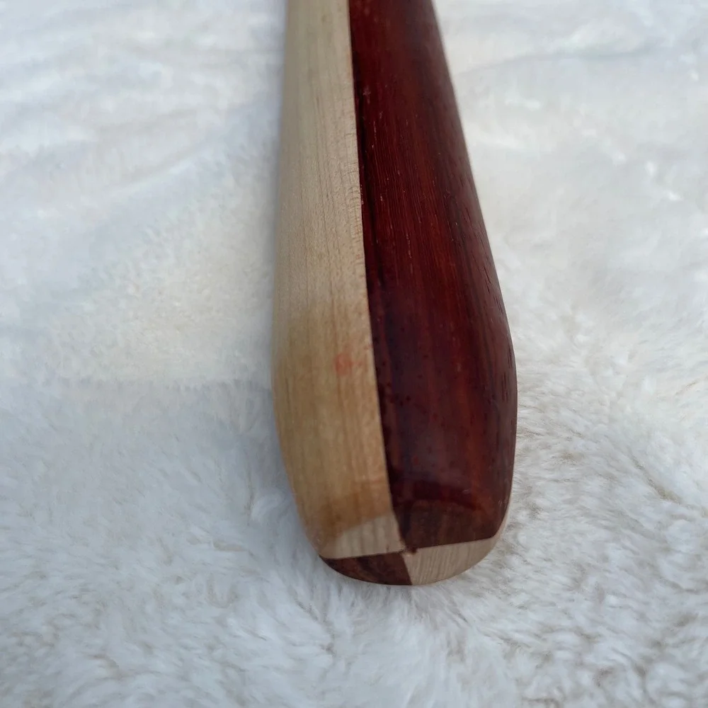 Handcrafted French Rolling Pin Two Tone Hardwood Tapered Kitchen Tool 18 inch